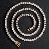 6mm VVS Moissanite 925 Sterling Silver Tennis Chain